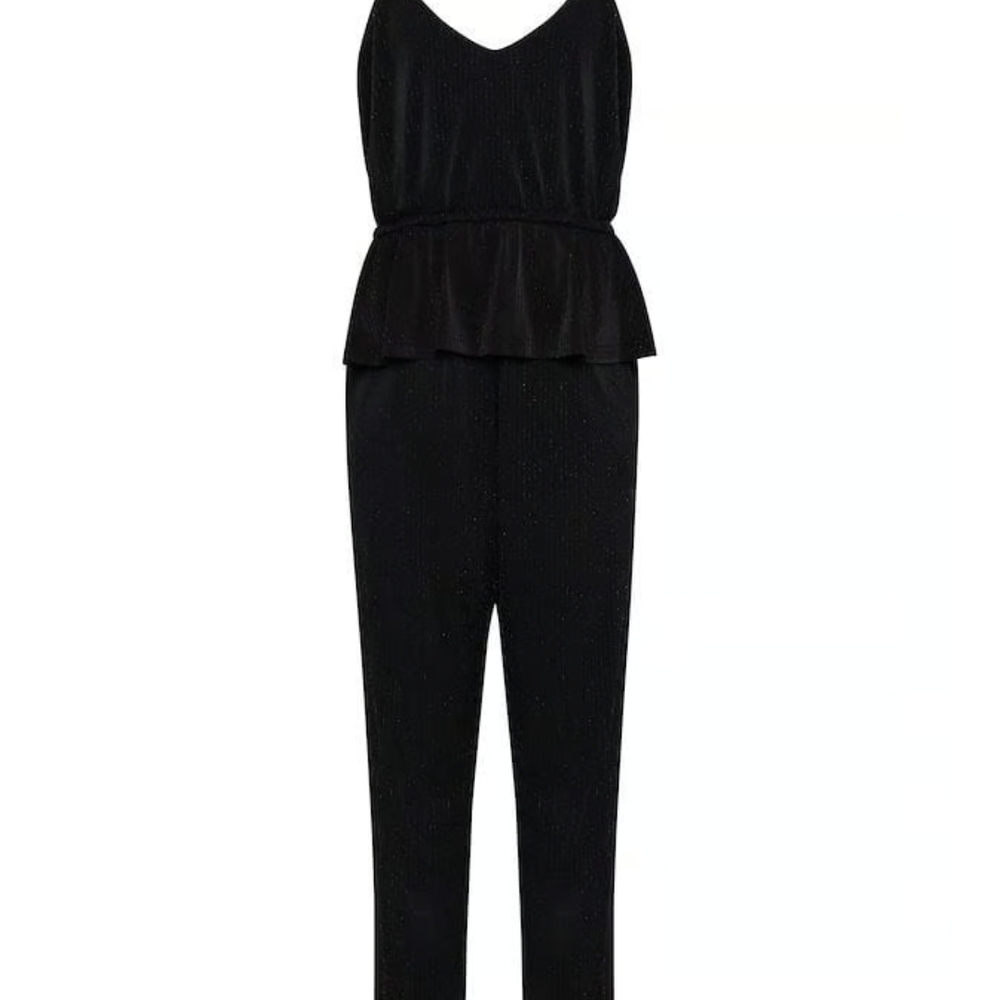 Chic Black Sleeveless Jumpsuit